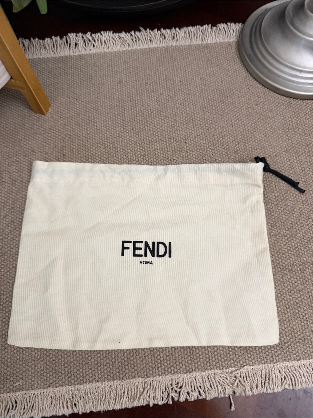 Fendi Cream Dust Bag - for wallet